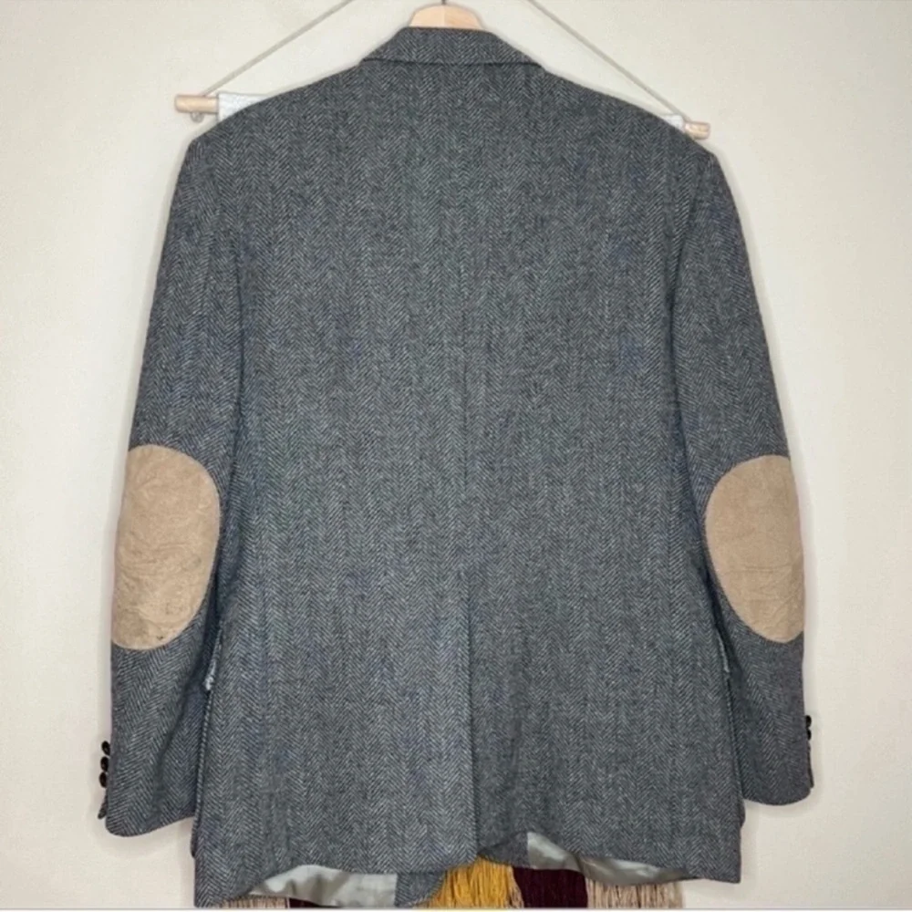 Allyn St. George Wool Herringbone Sports Blazer